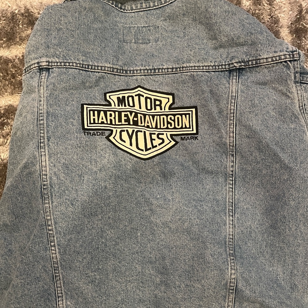 Harley-Davidson Jean jacket!! - Picture 2 of 4